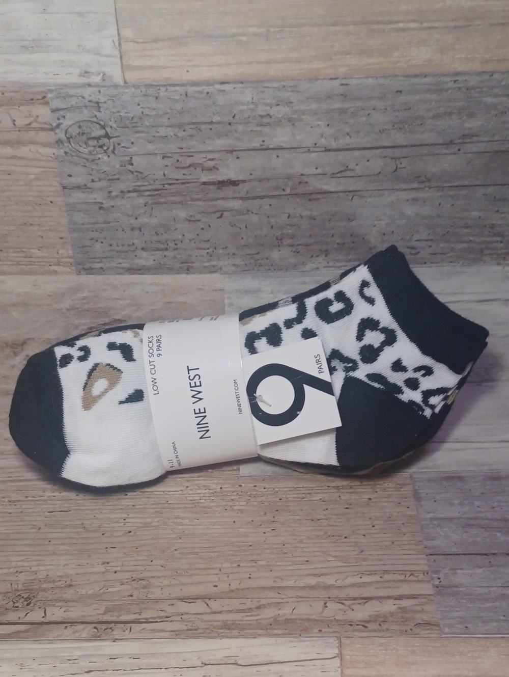 Nine West Low Cut Socks.  9 Pairs. Sz 9-11  New